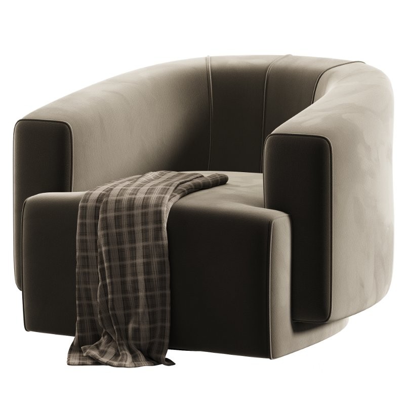 Hamlin Nubuck Leather Swivel Chair Image 5