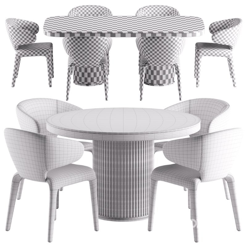 Debra Dining Chair and Archie Dining Table Image 7