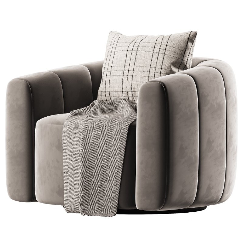 Green Velvet Swivel Chair Image 2