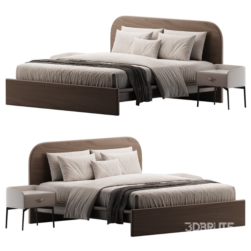 Solid oak bed Image 1