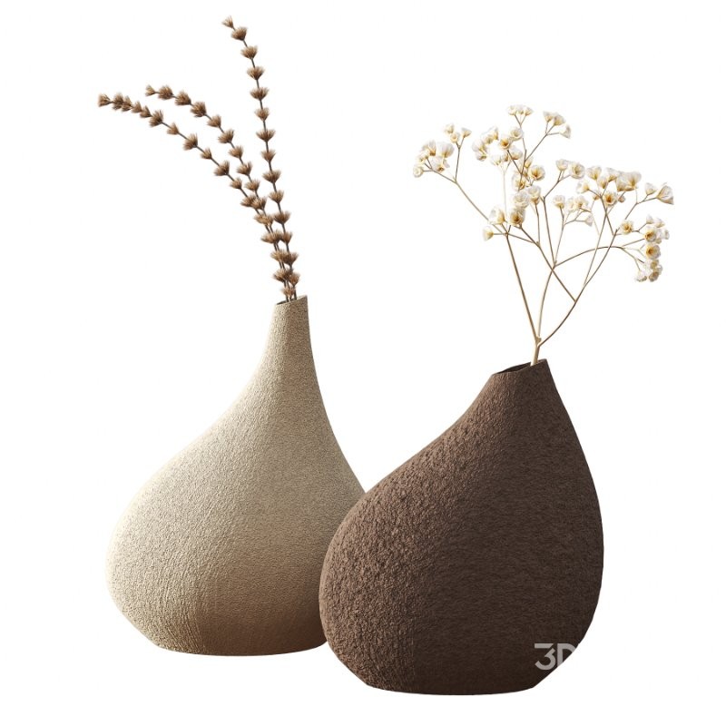Rustic Clay Vase with Natural Gradient Image 4