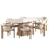 Palermo Fabric Dining Chair and Thorsten Dining Table - Thumbnail 4