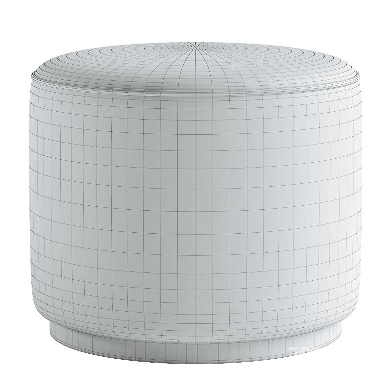 Sinclair Round Ottoman Image 1