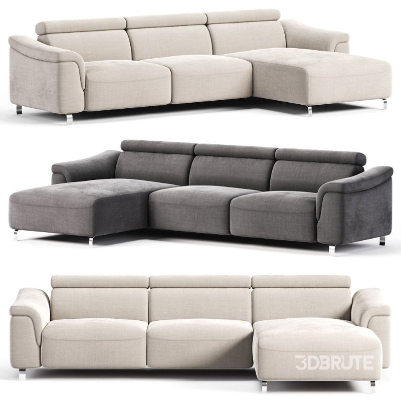 Fabric Aqua Clean L shape Sofa Image 1