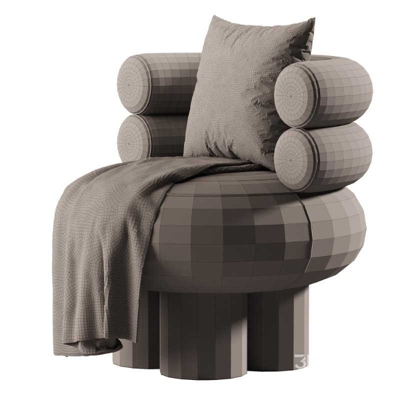 Swivel_chair_made_of_solid_wood_with_a_bukled_back Image 3