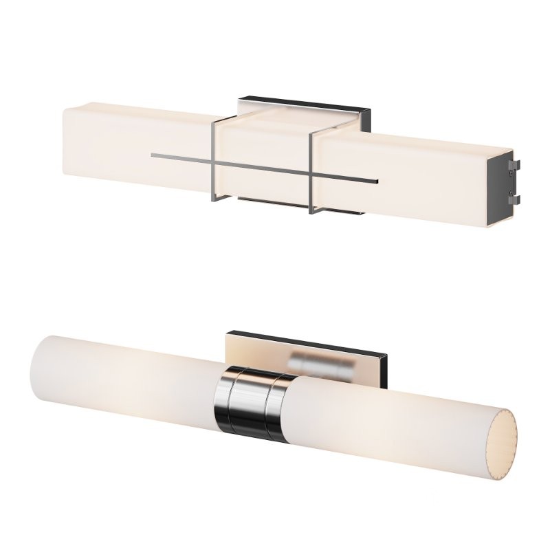 Cydney Vanity Light And Malika Opal Glass Bath Sconce Image 7