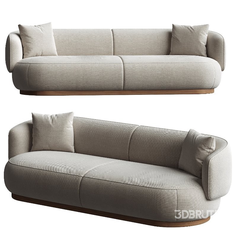 AS02 Sofa 3 seater Keyaki Brown Vidar 222 Karimoku Case Image 4