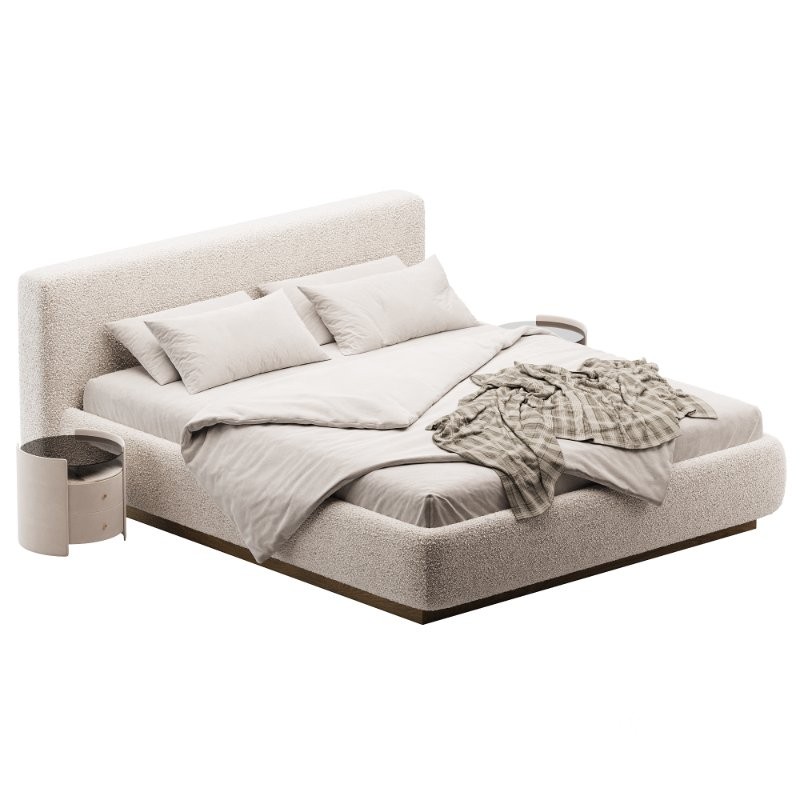 Gather Ivory Upholstered King Bed Image 2