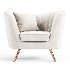 Margo Velvet Chair - Thumbnail 1