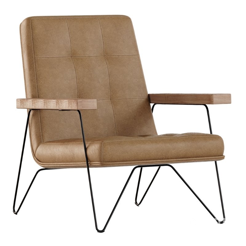 Zeus Leather Armchair Image 4