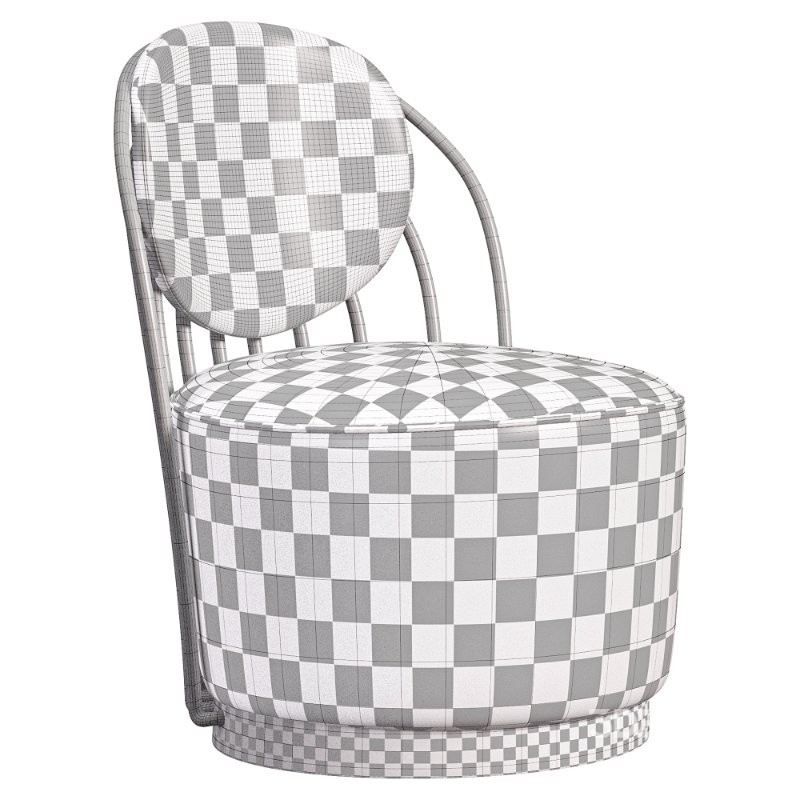 Cascade Brass Swivel Chair Image 4