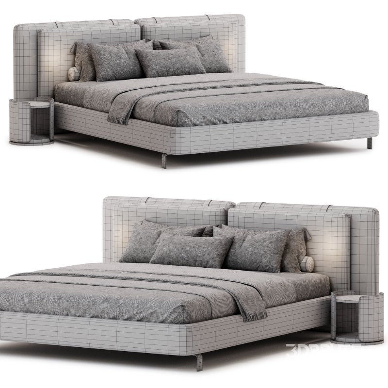 Minotti Tatlin Soft Bed Image 4