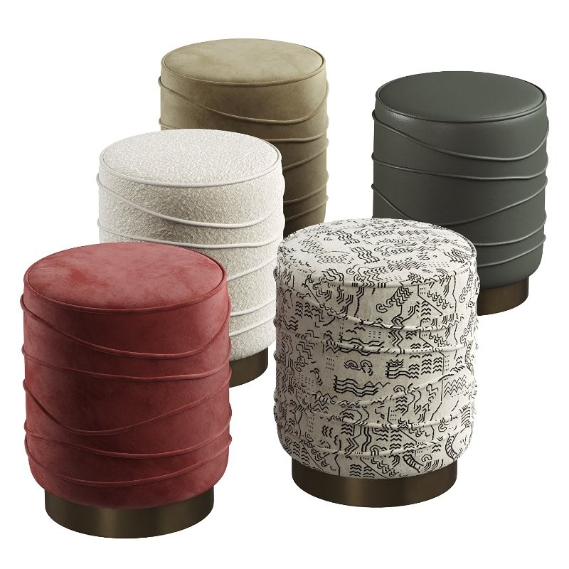 Nero Boucle Ottoman Image 1