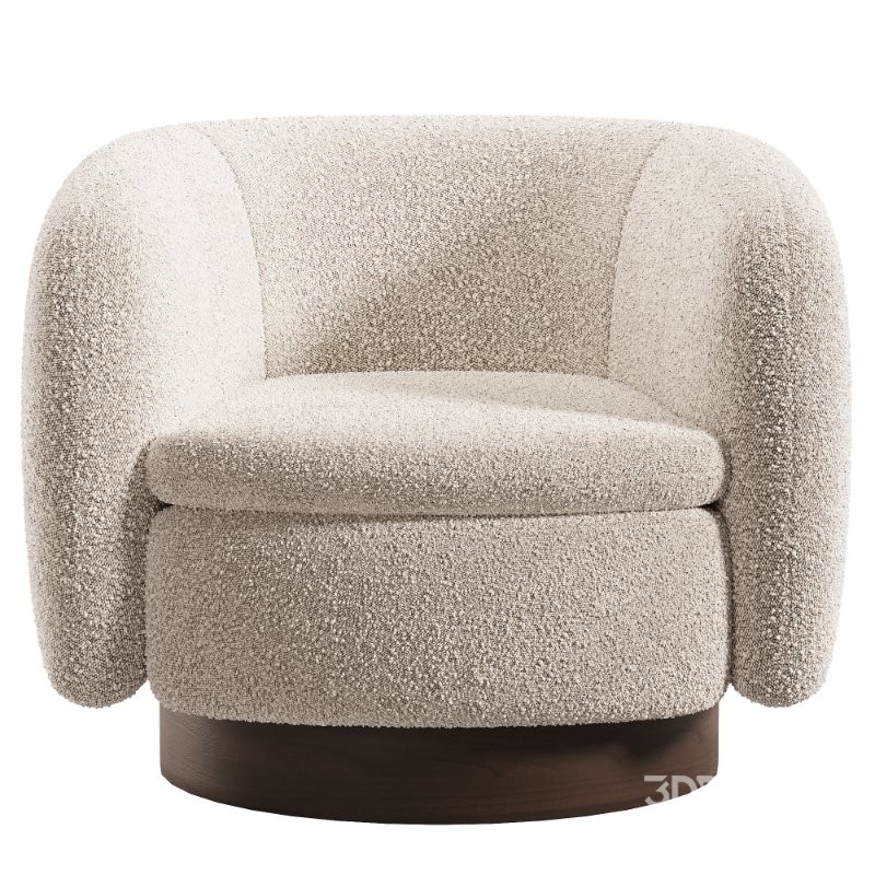 Muir Camel Velvet Swivel Chair Image 2