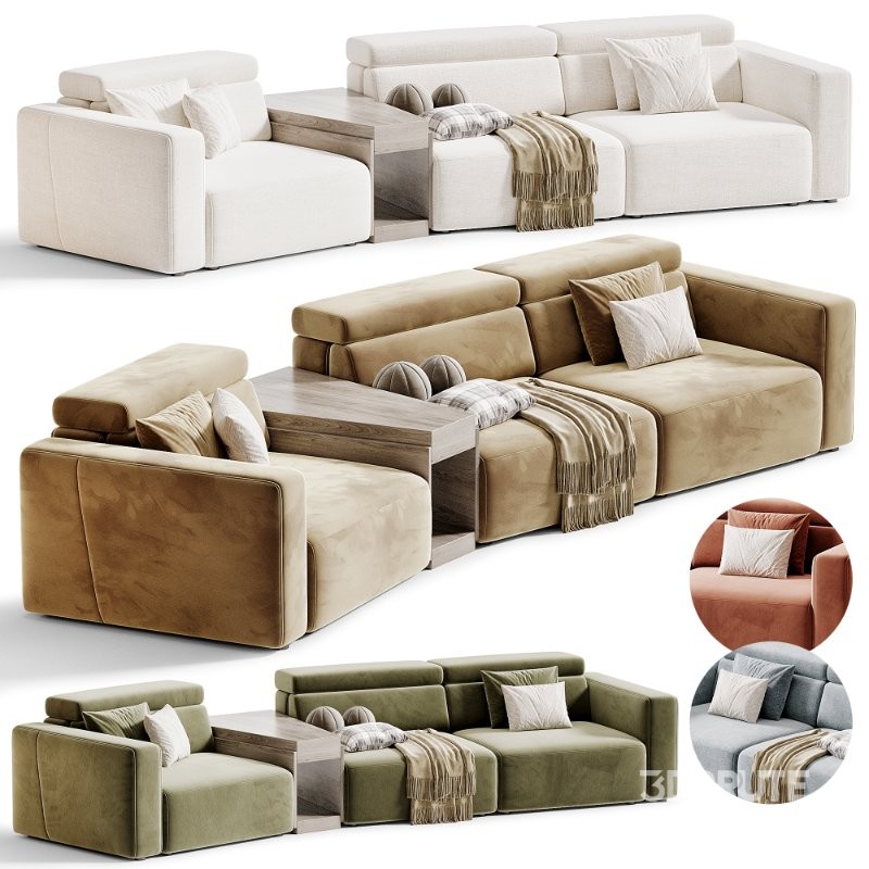 Domus Modular Sofa by Natuzzi Image 6