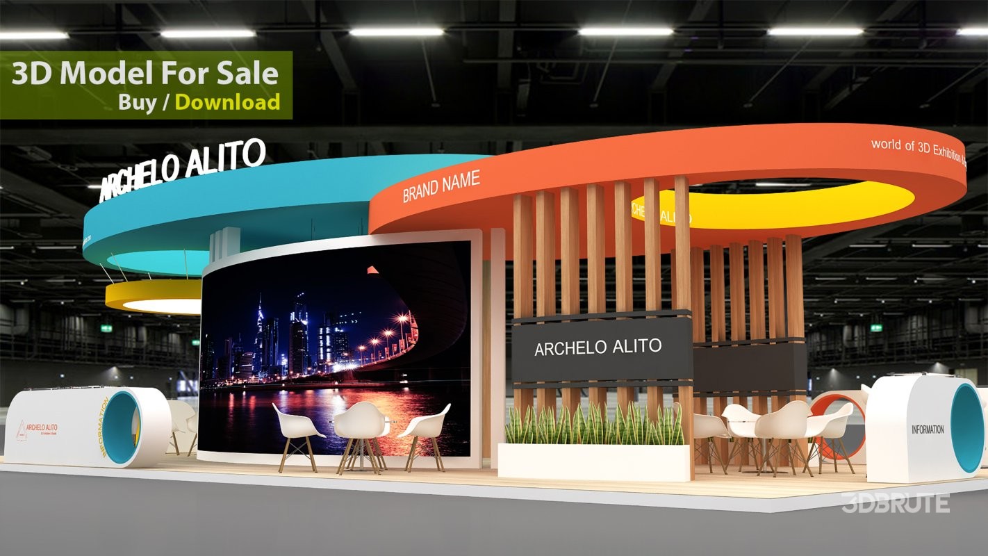 modern exhibition 3d Image 6