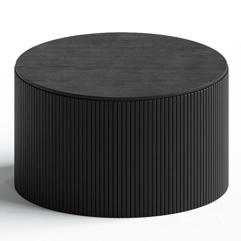 Roller Max Round Storage Coffee Table ETHNICRAFT Image 1