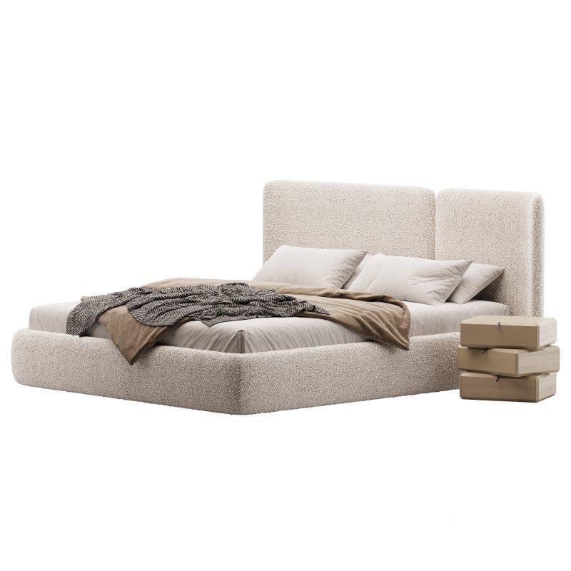 Lit coffre avec sommier relevable Molona Image 4