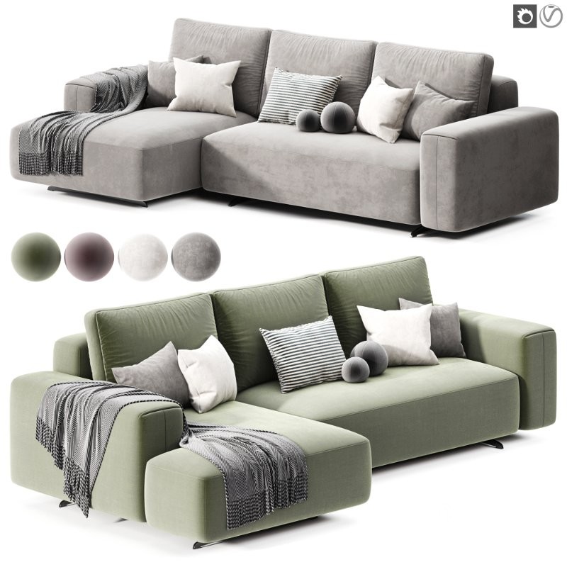 Corner folding sofa Bora Image 2