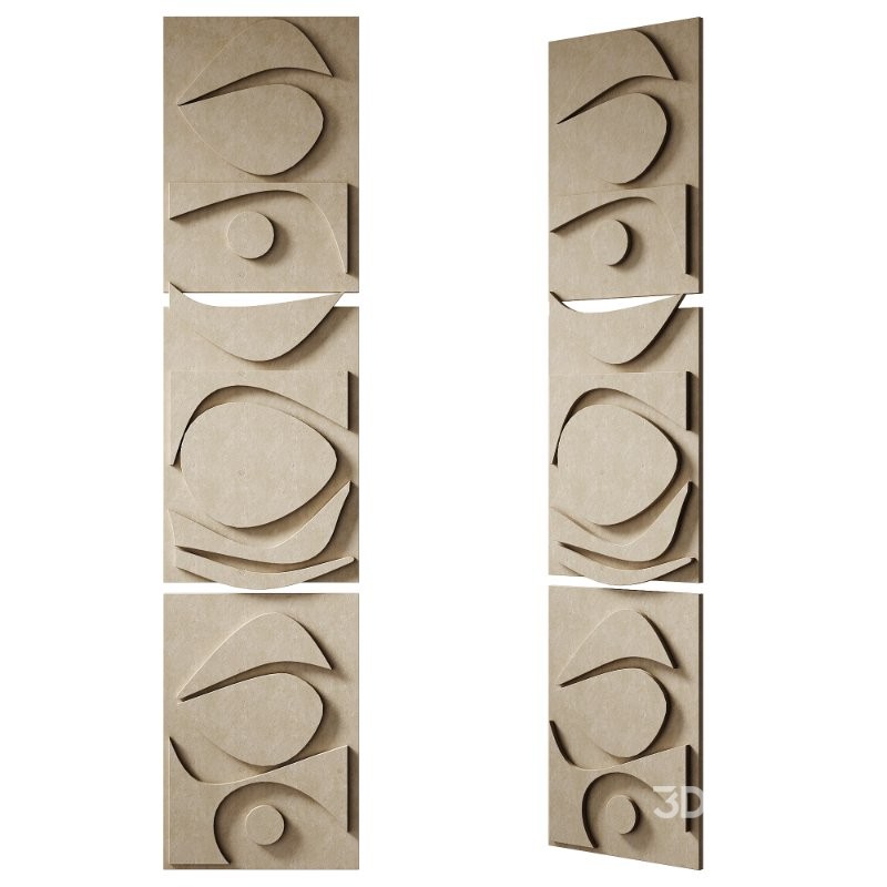 Decorative Panel 3D ART RELIEF 190 Image 2