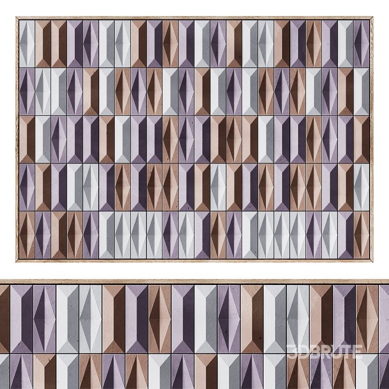 3D Art Relief 206 Terra Dawn Tiles Panel by Theiatiles Image 1