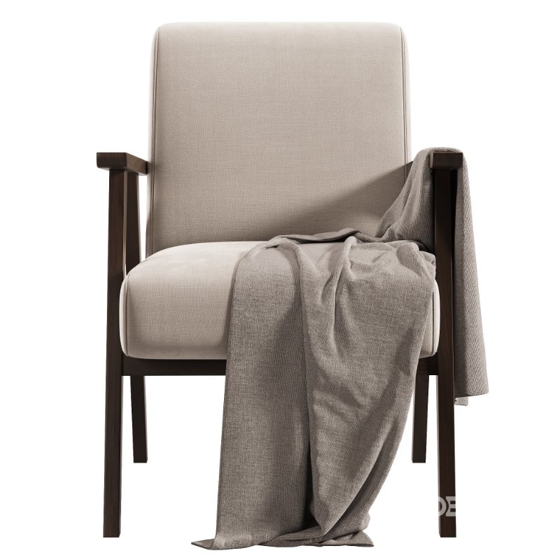Ebbe Ecru Linen Armchair Image 2