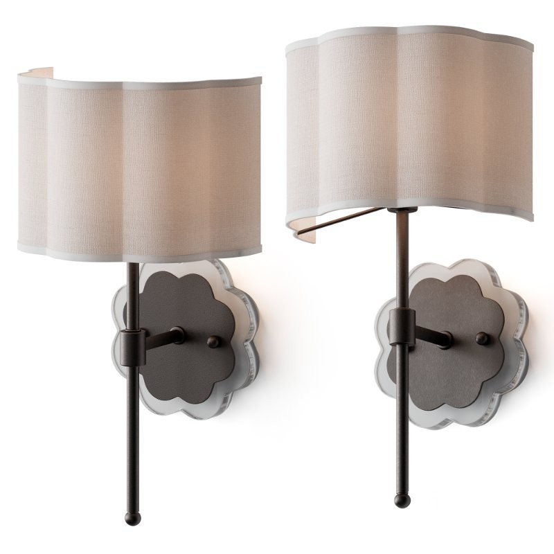 Scalloped Daisy Shade Sconce Image 5