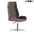 Black Leather Modern Home Office Chair - Thumbnail 1