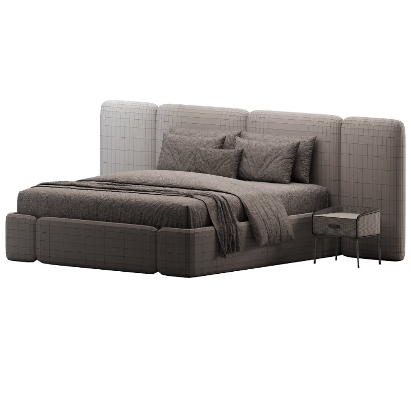 Arcadia Warm Ivory Queen Bed Image 3