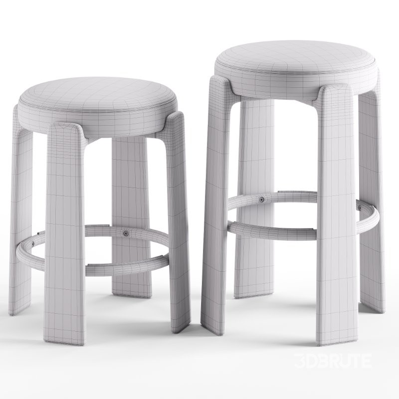 Granite stool By Kave Home Image 7