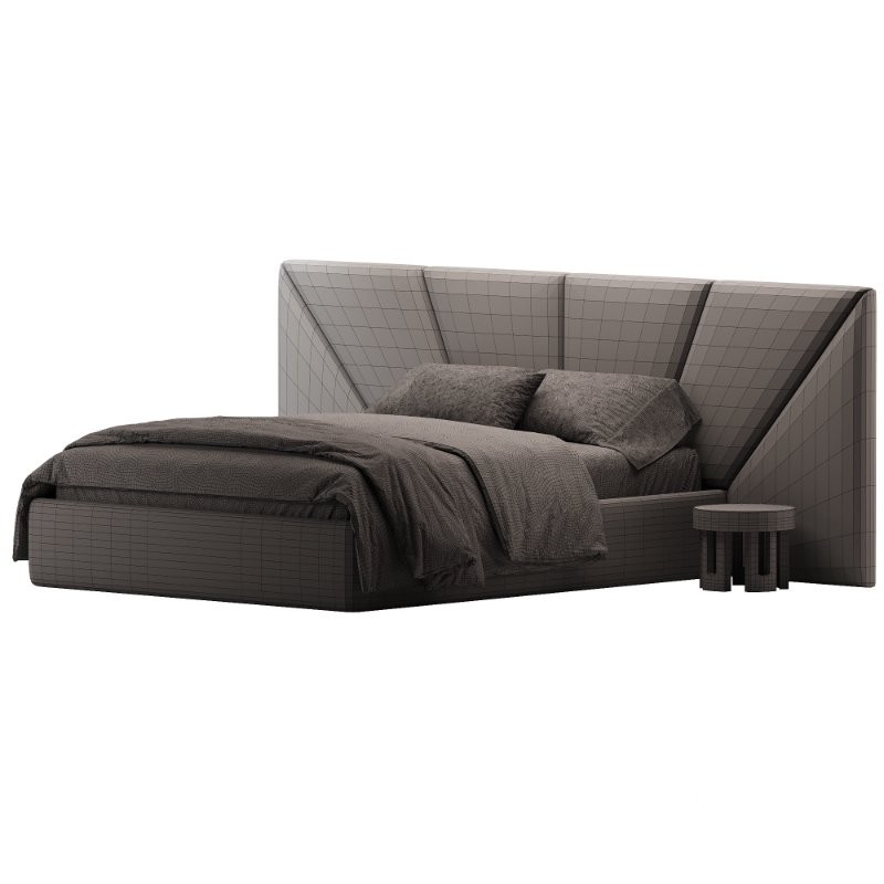 Cama de Casal Flores Bege Image 3