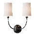 Modern Charleston Sconce – 2 Light - Thumbnail 6