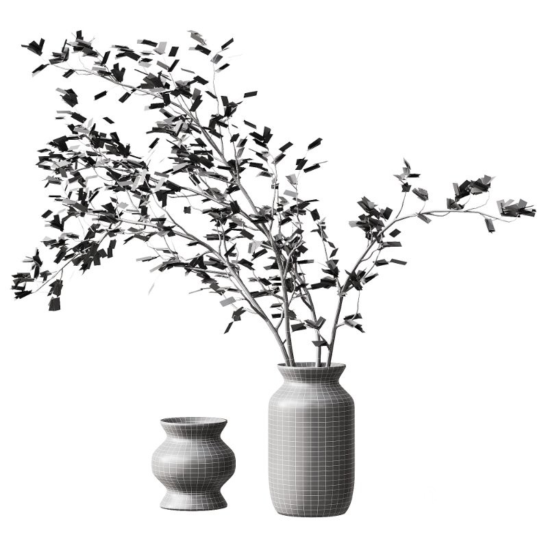 Flowering branch in a vase 01 Image 1