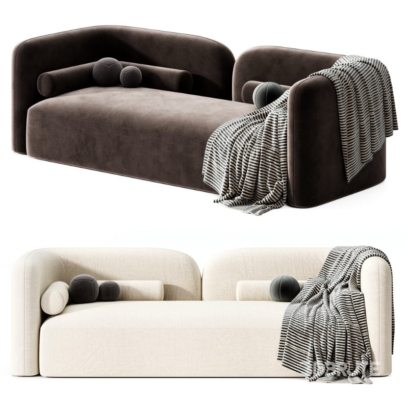 Straight sofa Stone Image 5