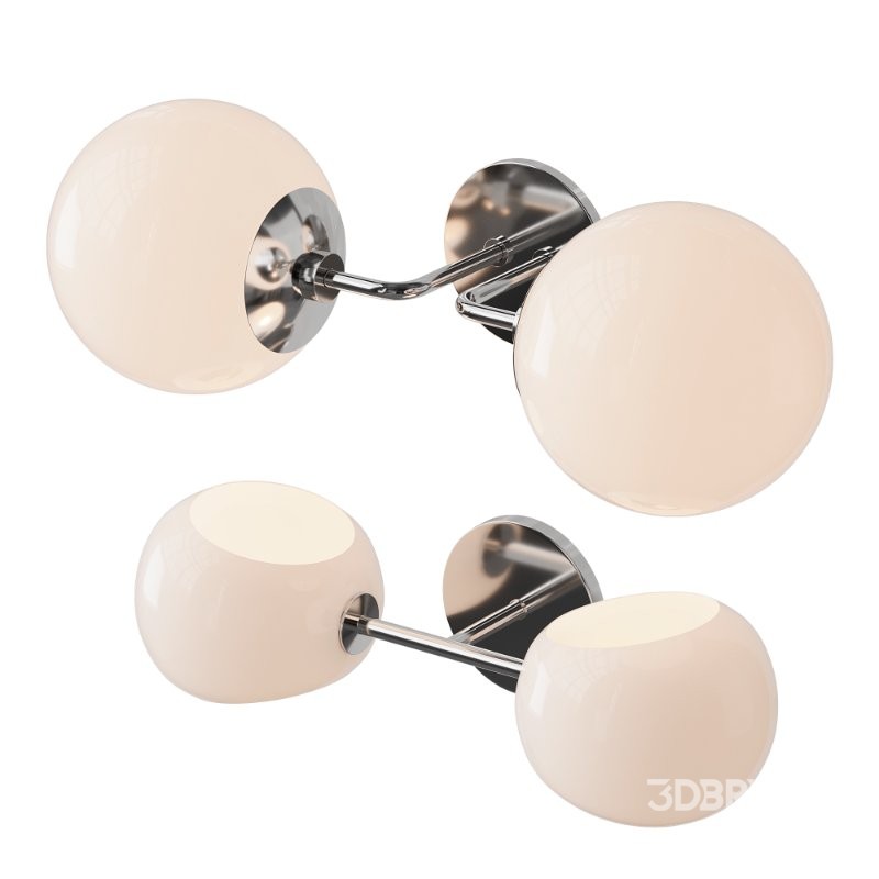 Minimalist Globe Sconce and Xaviero Glass Vanity Light Image 11