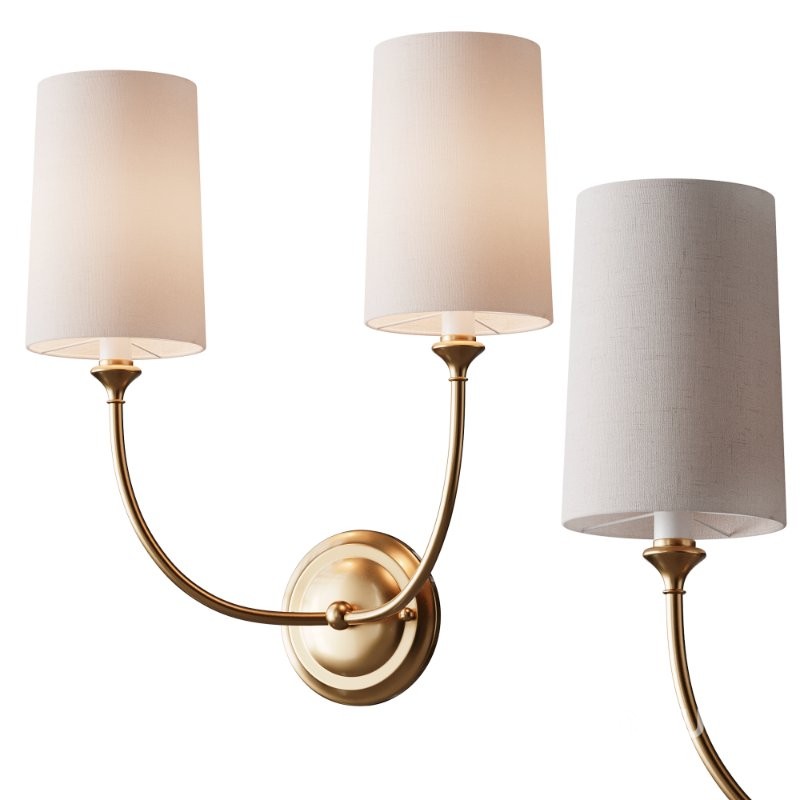 Modern Charleston Sconce – 2 Light Image 1