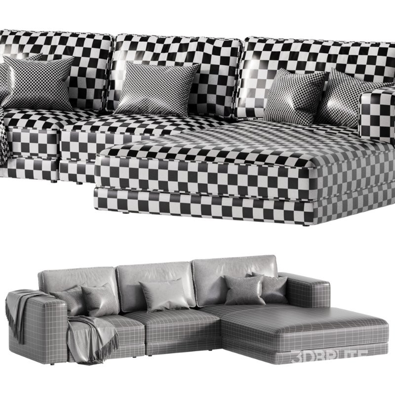 Noora Modular Sofa_with Chaise Longue Image 5