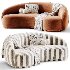 Boucle Curved Sofa - Thumbnail 3