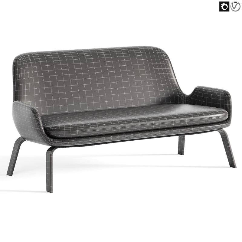 Era 2 Seater Sofa Steel Image 3