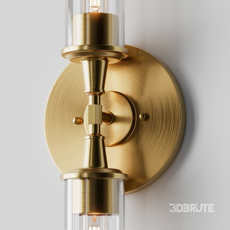 Double Bullet Glass Sconce Image 8