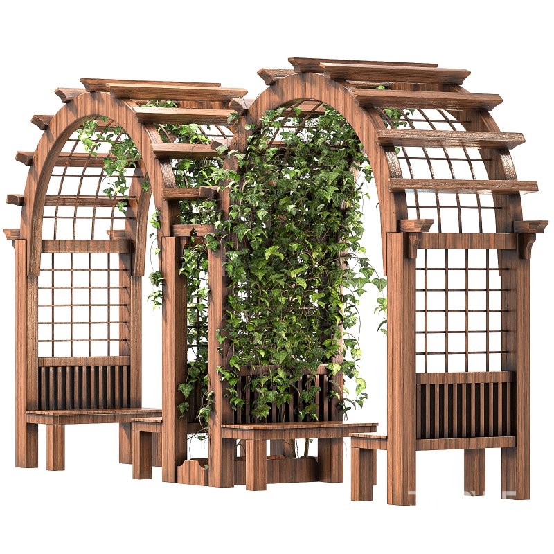 Wooden Garden Arbor 02 Image 1