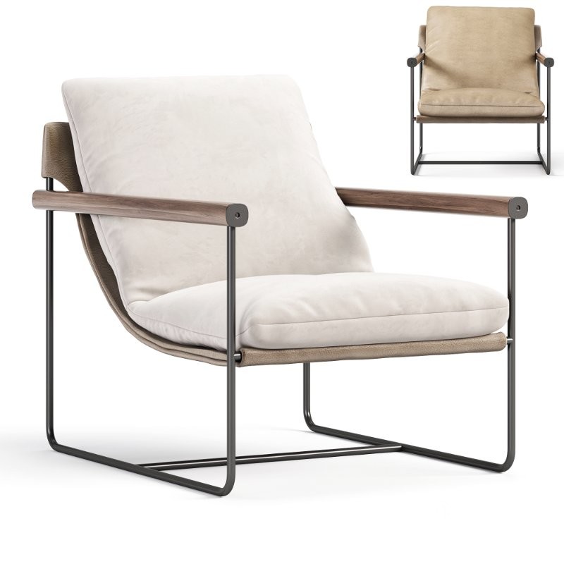 Khai Lounge Chair Tan Image 4