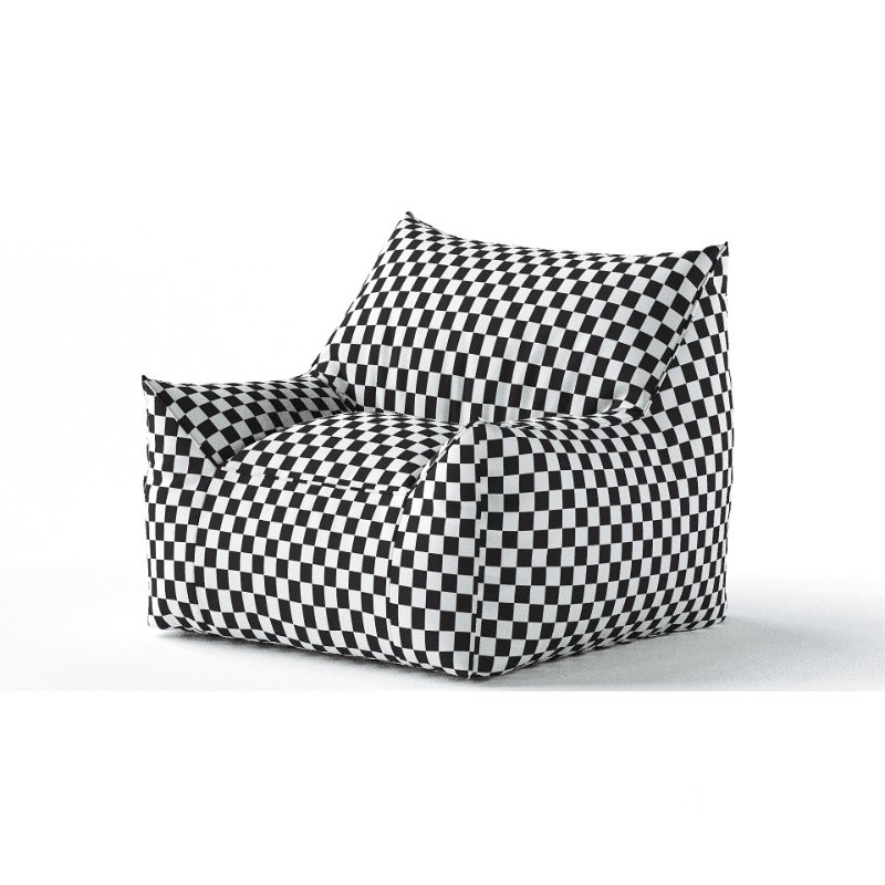 Ehlen Modern Velveteen BeanBag Image 3