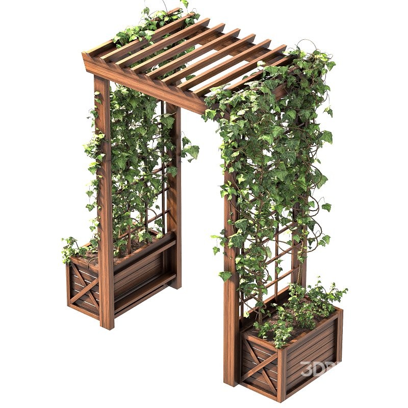 Wooden Garden Arbor Image 2