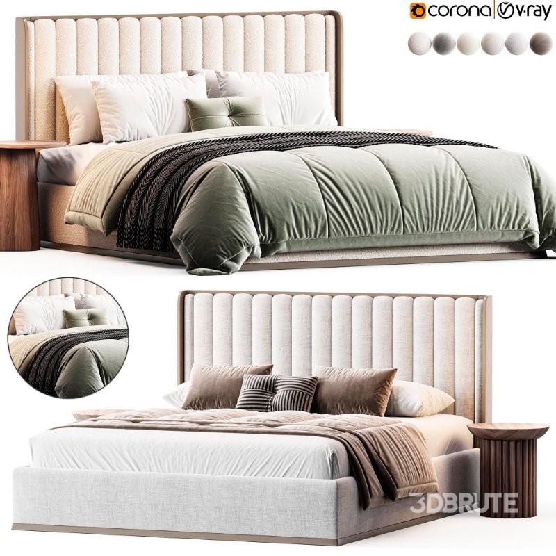 Bed with storage box Image 1