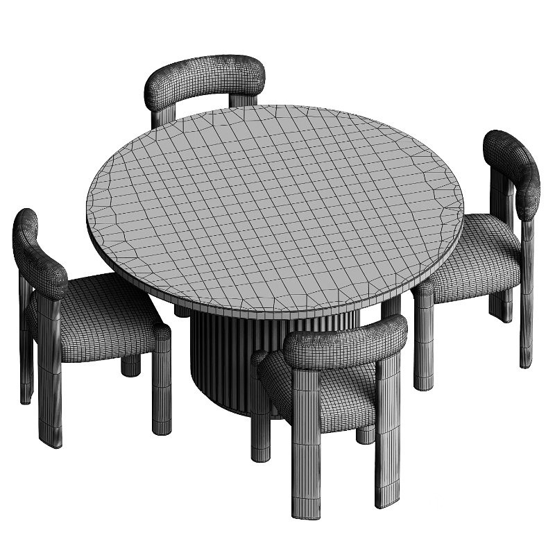 Colton Chair and Harlow Dining Table set Image 4