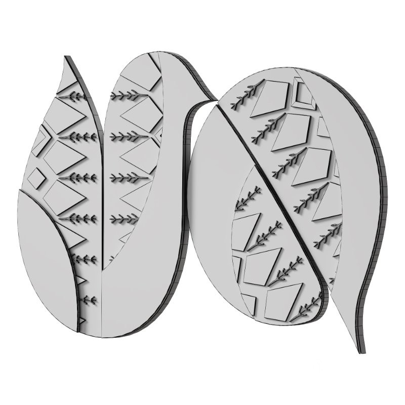 Decorative Panel 3D ART RELIEF 192 Image 3