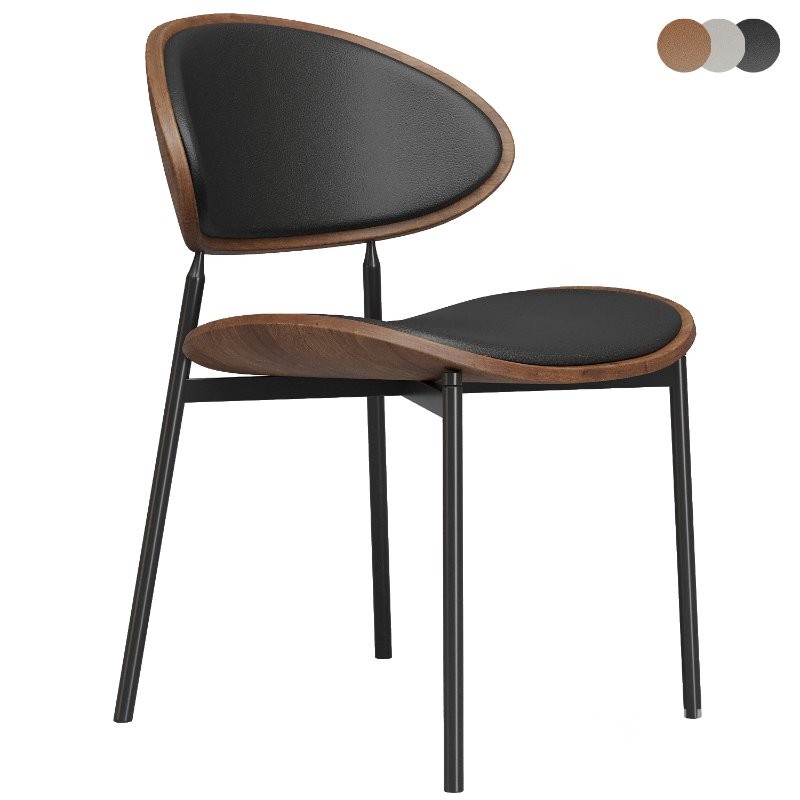 Lars Leather Dining Chairs Image 1
