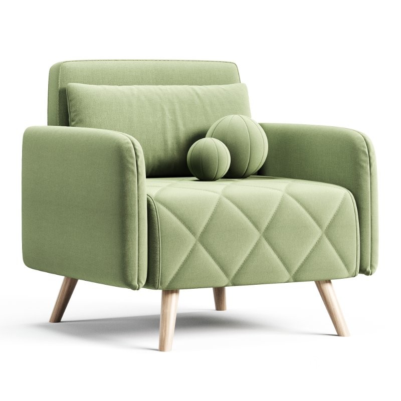 Fotoliu pat Kusken Velvet Yellow Image 2