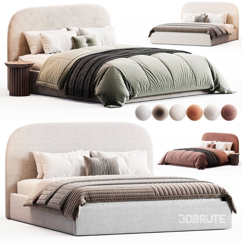 Bed Kevia 160 Soft Ginger Image 3